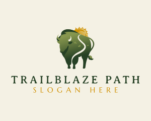 Buffalo Bison Pathway logo design