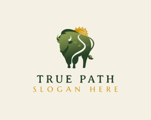 Buffalo Bison Pathway logo design