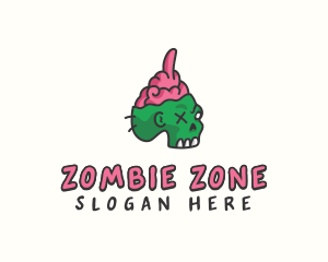 Naughty Zombie Profanity logo design