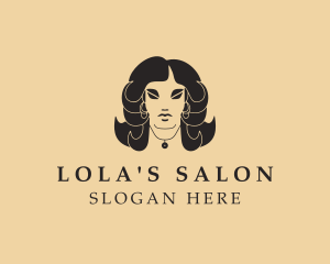 Beauty Hair Salon Woman logo design