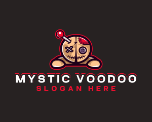 Voodoo Doll Monster logo design