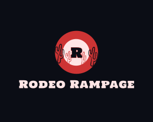 Western Cactus Rodeo logo design