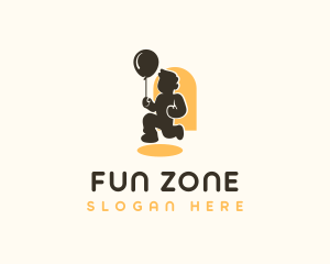 Balloon Kid Party logo design