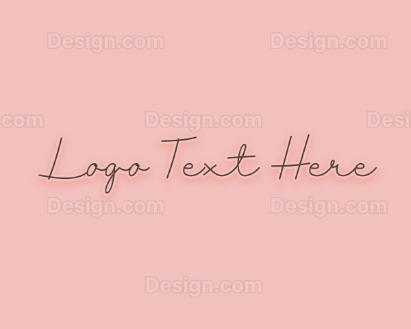 Feminine Handwritten Signature Logo