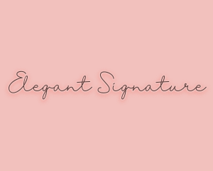 Feminine Handwritten Signature logo design