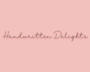 Feminine Handwritten Signature logo design