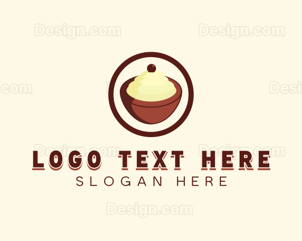 Ice cream Bowl Logo