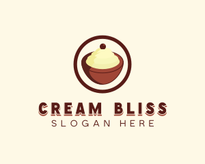 Ice cream Bowl logo design