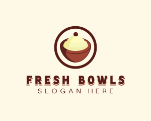 Ice cream Bowl logo design