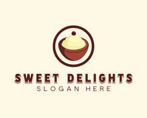 Ice cream Bowl logo design