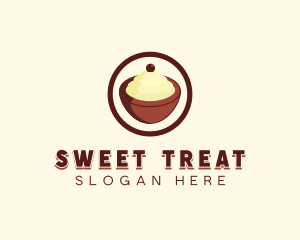 Ice cream Bowl logo design