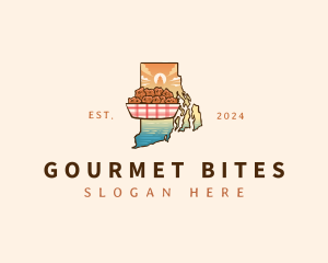 Rhode Island Clam Cakes logo design