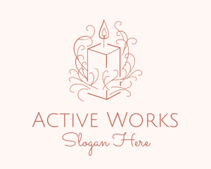 Fragrant Boho Candle logo design