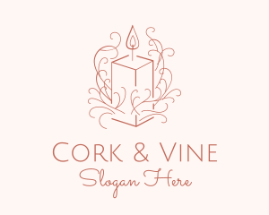 Fragrant Boho Candle logo design