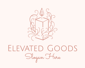 Fragrant Boho Candle logo design