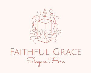 Fragrant Boho Candle logo design