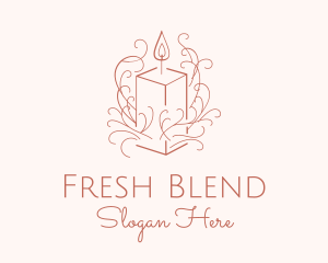 Fragrant Boho Candle logo design