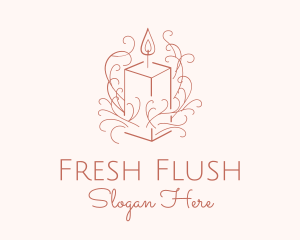 Fragrant Boho Candle logo design