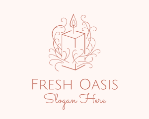 Fragrant Boho Candle logo design