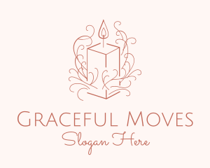 Fragrant Boho Candle logo design