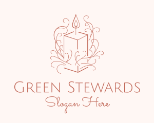 Fragrant Boho Candle logo design