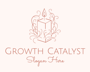 Fragrant Boho Candle logo design