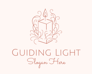 Fragrant Boho Candle logo design