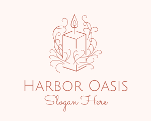 Fragrant Boho Candle logo design