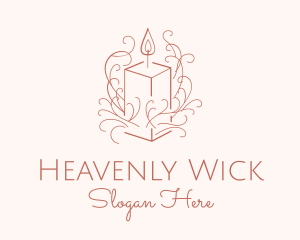 Fragrant Boho Candle logo design