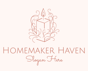 Fragrant Boho Candle logo design