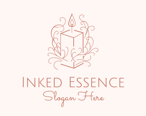 Fragrant Boho Candle logo design