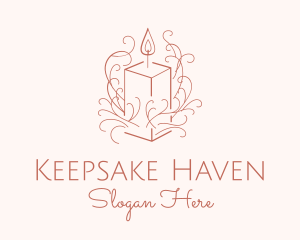 Fragrant Boho Candle logo design