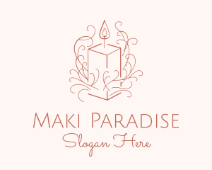 Fragrant Boho Candle logo design