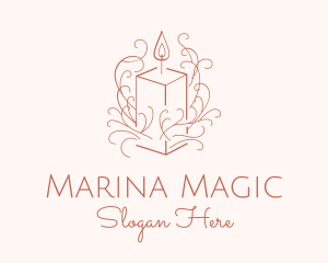 Fragrant Boho Candle logo design