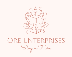 Fragrant Boho Candle logo design