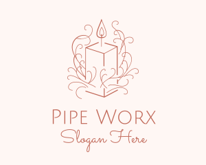 Fragrant Boho Candle logo design