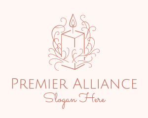 Fragrant Boho Candle logo design