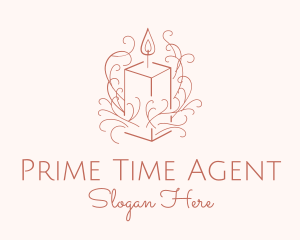 Fragrant Boho Candle logo design