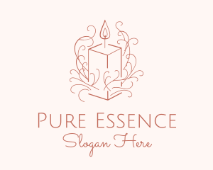 Fragrant Boho Candle logo design