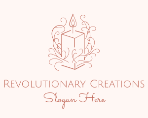 Fragrant Boho Candle logo design