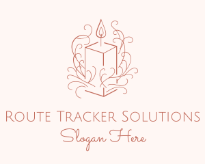 Fragrant Boho Candle logo design