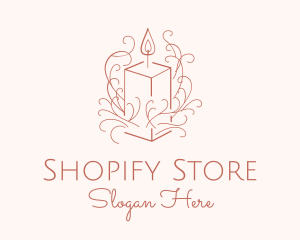 Fragrant Boho Candle logo design