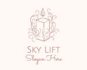 Fragrant Boho Candle logo design