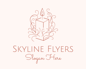 Fragrant Boho Candle logo design