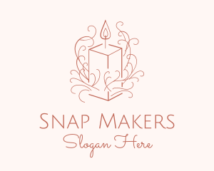 Fragrant Boho Candle logo design