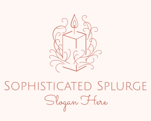 Fragrant Boho Candle logo design