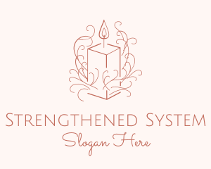 Fragrant Boho Candle logo design