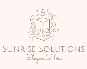 Fragrant Boho Candle logo design