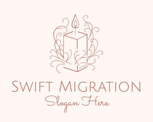 Fragrant Boho Candle logo design