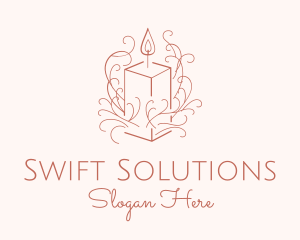 Fragrant Boho Candle logo design